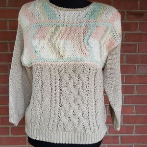 Vintage Hand Knit Sweater Size Small, NWOT